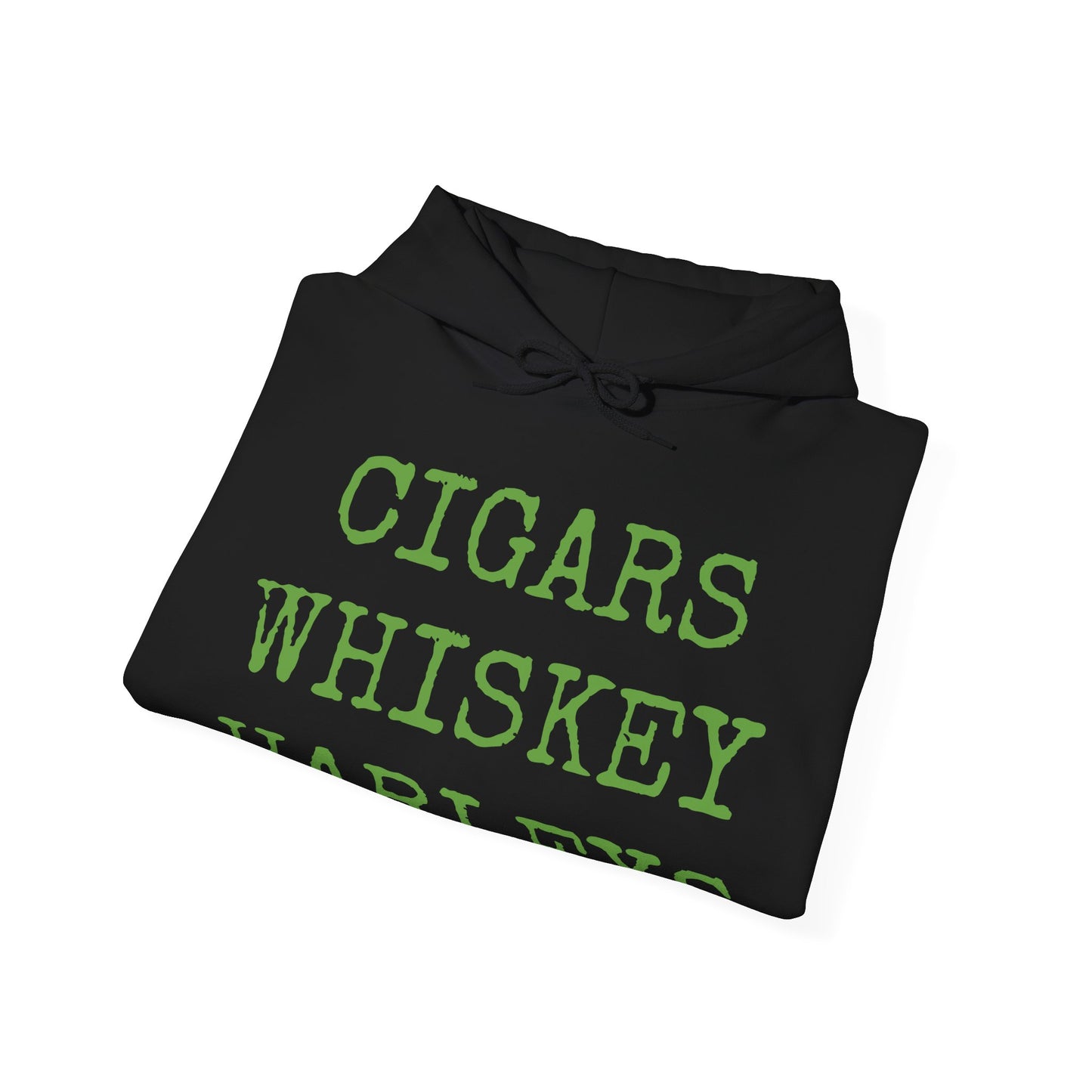 Cigars, Whiskey, Harleys Unisex Hoodie (Lime Green)