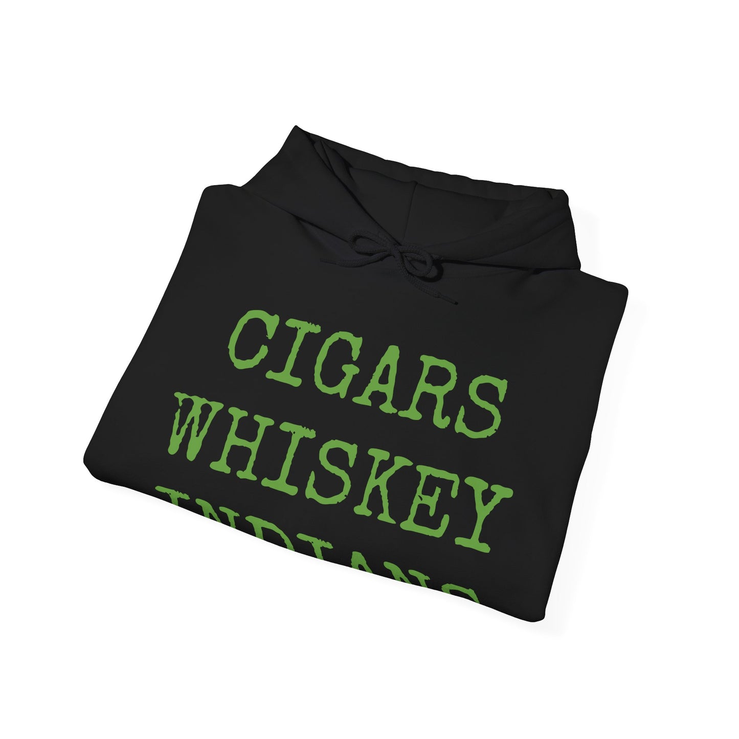 Cigars, Whiskey, Indians Unisex Hoodie (Lime Green)