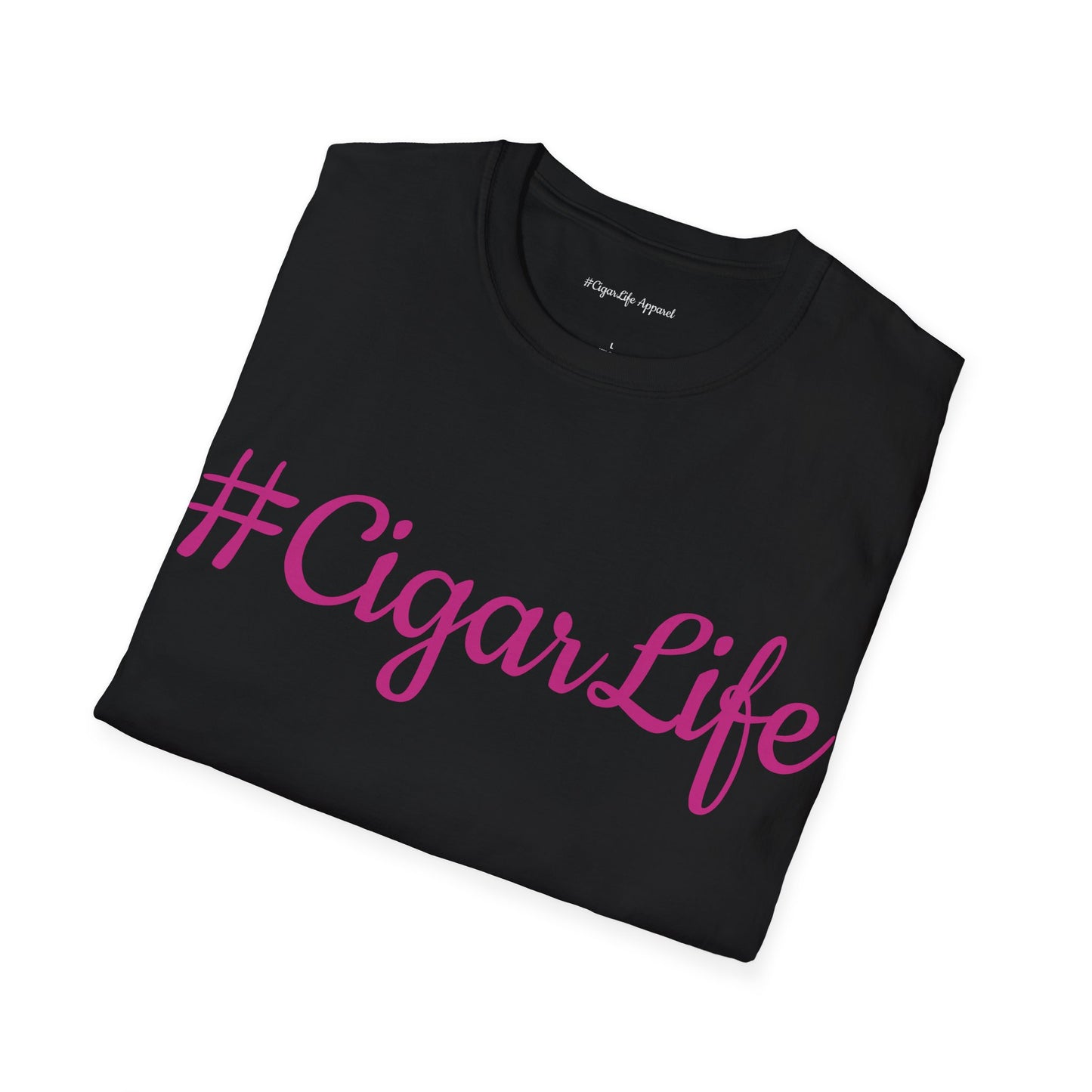 #CigarLife Unisex T-Shirt (Black/Pink)