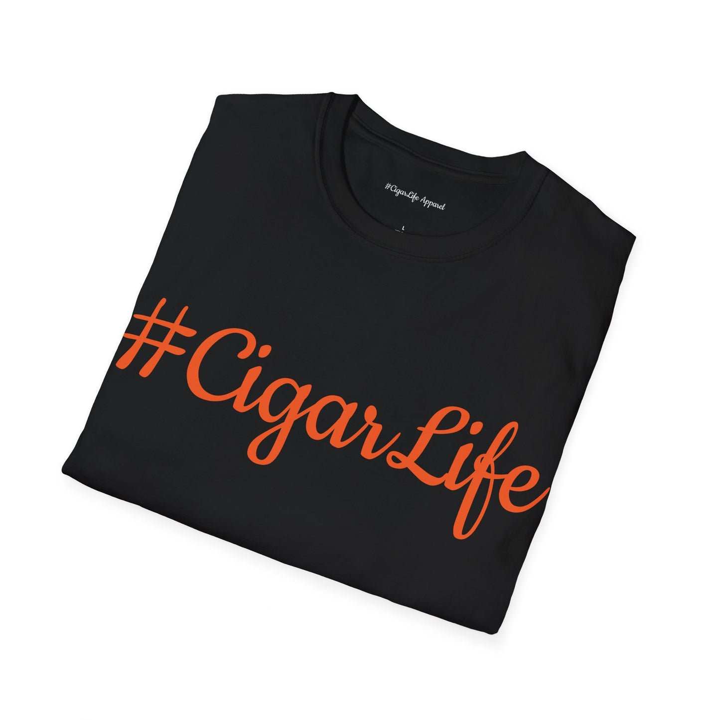 #CigarLife Unisex T-Shirt (Black/Orange)