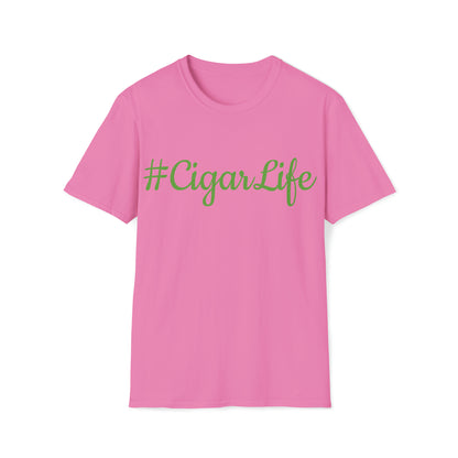 #CigarLife Unisex T-Shirt (Pink/Green)