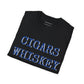 Cigars, Whiskey, Harleys Unisex T-Shirt (Black/Blue)
