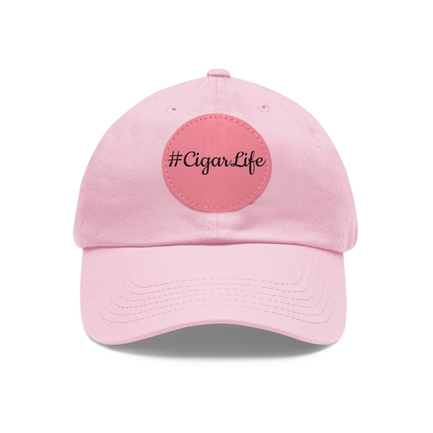 #CigarLife Dad Hat with Leather Patch (Round)
