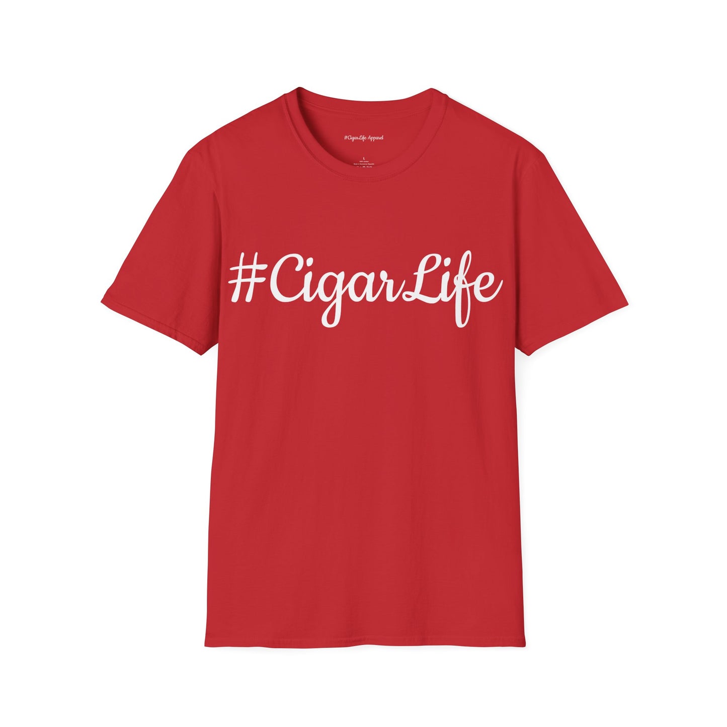 #CigarLife Unisex T-Shirt (Red/White)