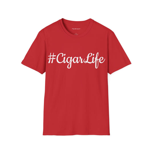 #CigarLife Unisex T-Shirt (Red/White)