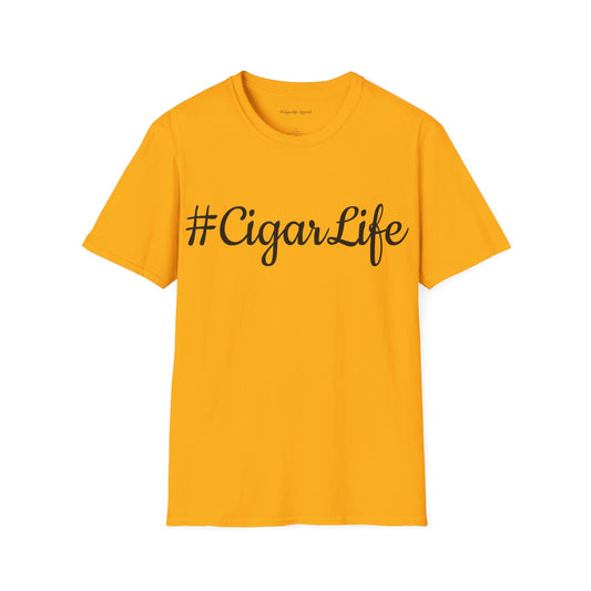 #CigarLife Unisex T-Shirt (Yellow/Black)