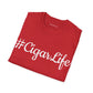 #CigarLife Unisex T-Shirt (Red/White)