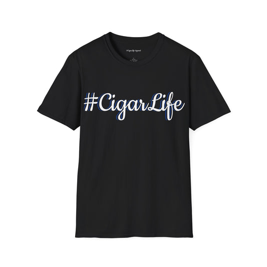 #CigarLife Unisex T-Shirt (Black/Blue/White)