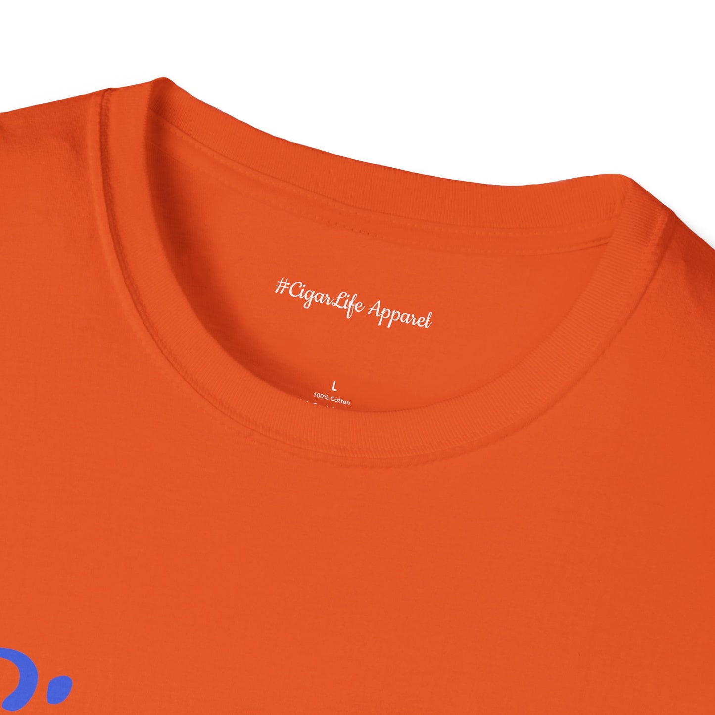 #CigarLife Unisex T-Shirt (Orange/Royal Blue)