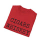 Cigars, Whiskey, Indians Unisex T-Shirt (Red/Black)