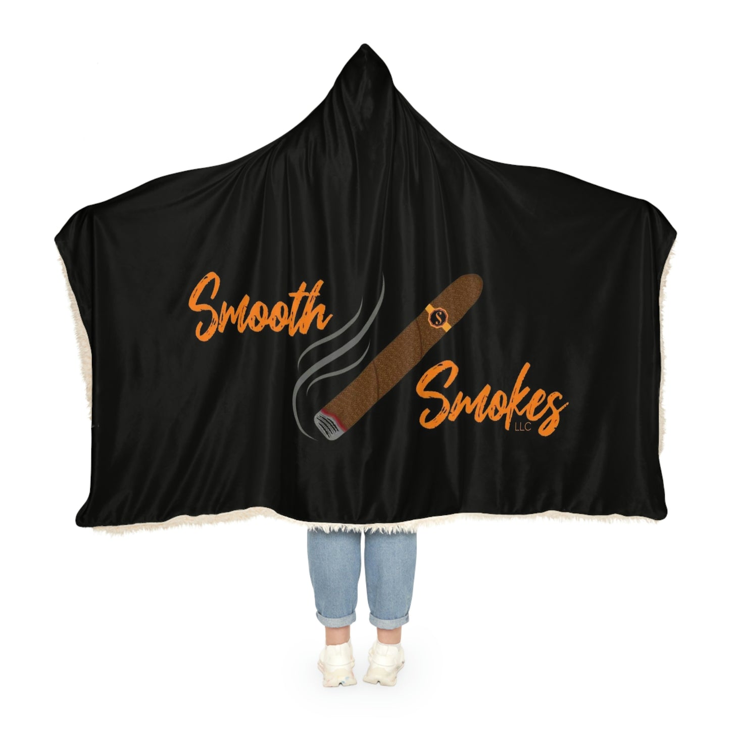 Smooth Smokes Cigars Hooded Blanket