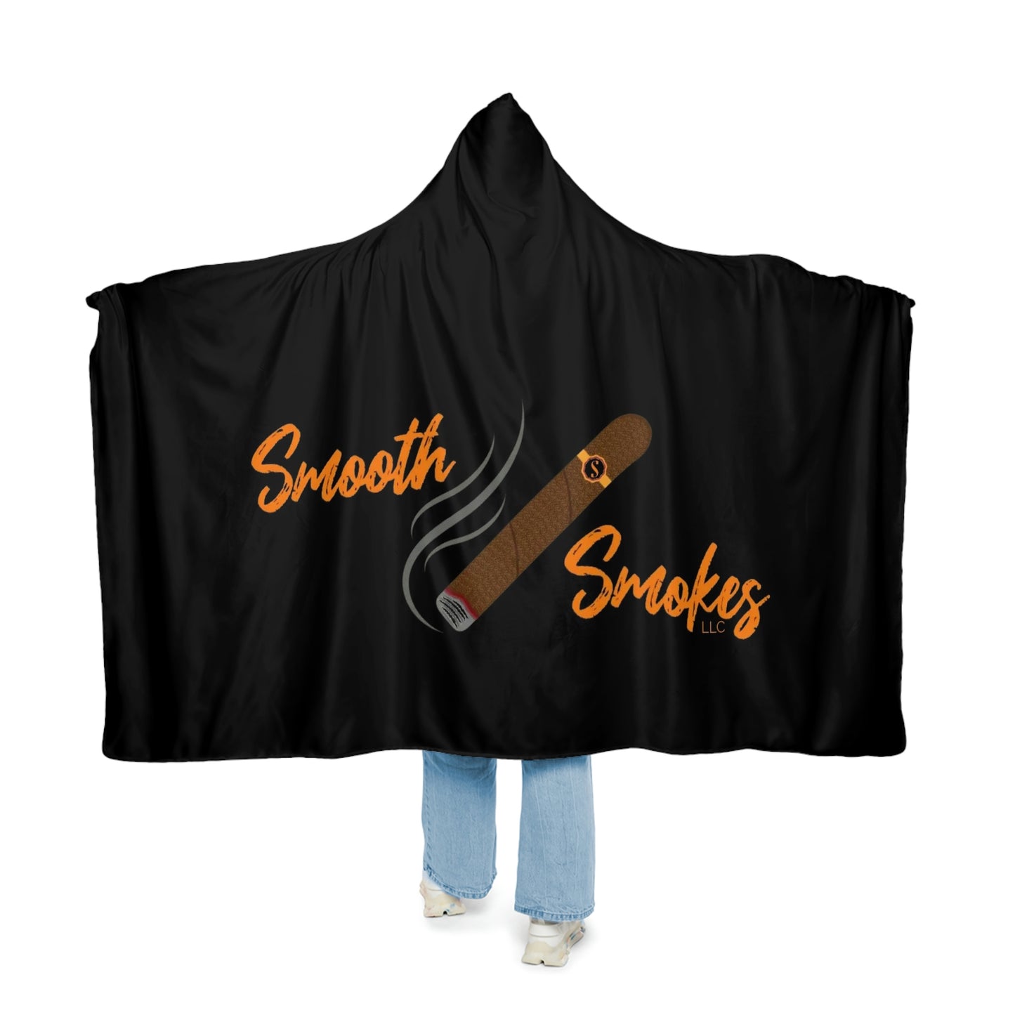 Smooth Smokes Cigars Hooded Blanket