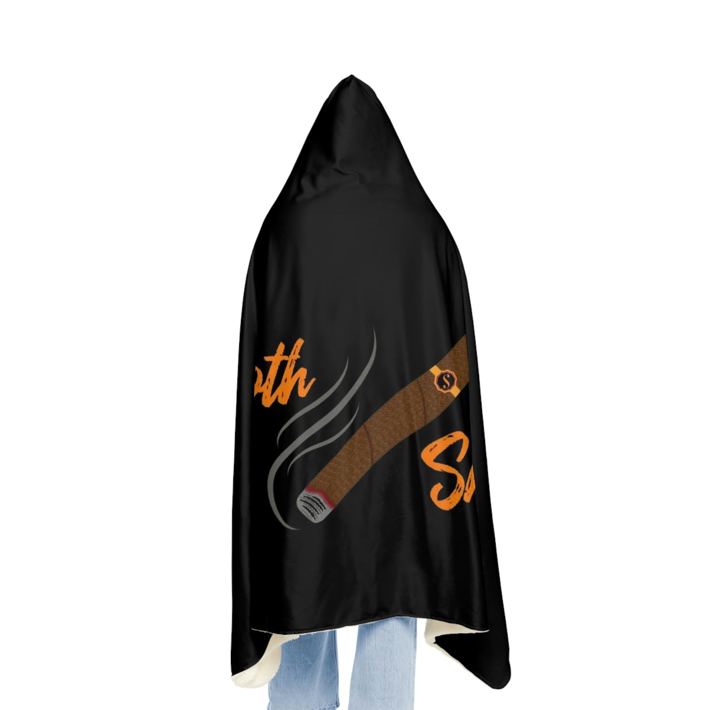 Smooth Smokes Cigars Hooded Blanket